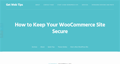 Desktop Screenshot of getwebtips.com